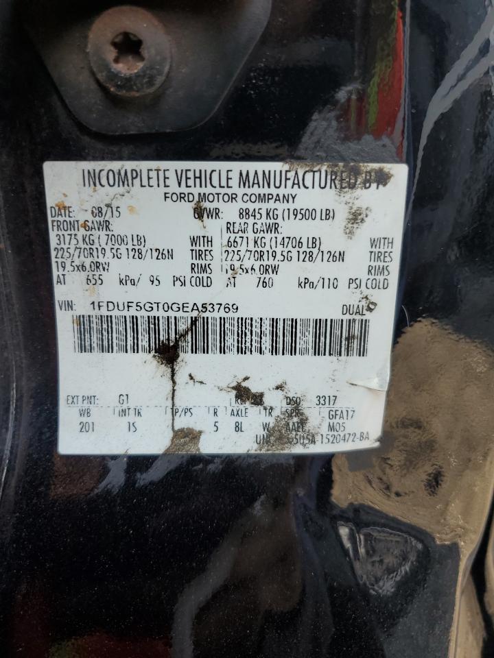 2016 Ford F550 Super - Trucks VIN: 1FDUF5GT0GEA53769 Lot: 80158805