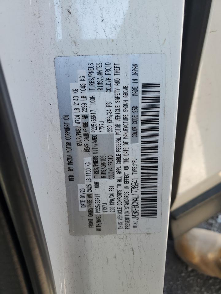 2020 Mazda Cx-5 Touring VIN: JM3KFBCM4L1778941 Lot: 71224515