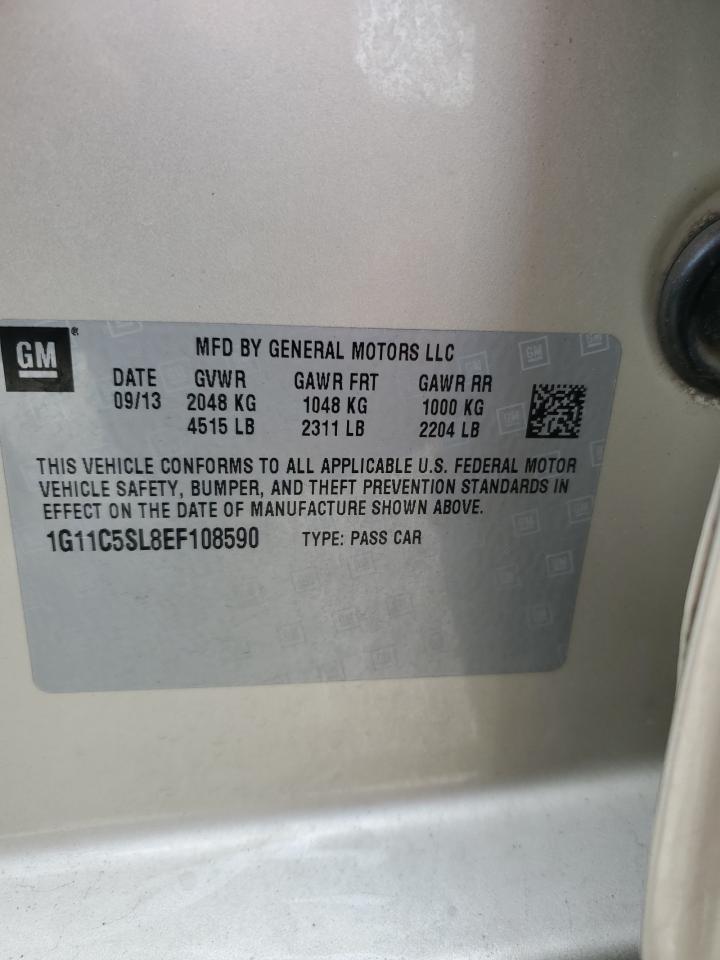2014 Chevrolet Malibu 1Lt VIN: 1G11C5SL8EF108590 Lot: 84202435