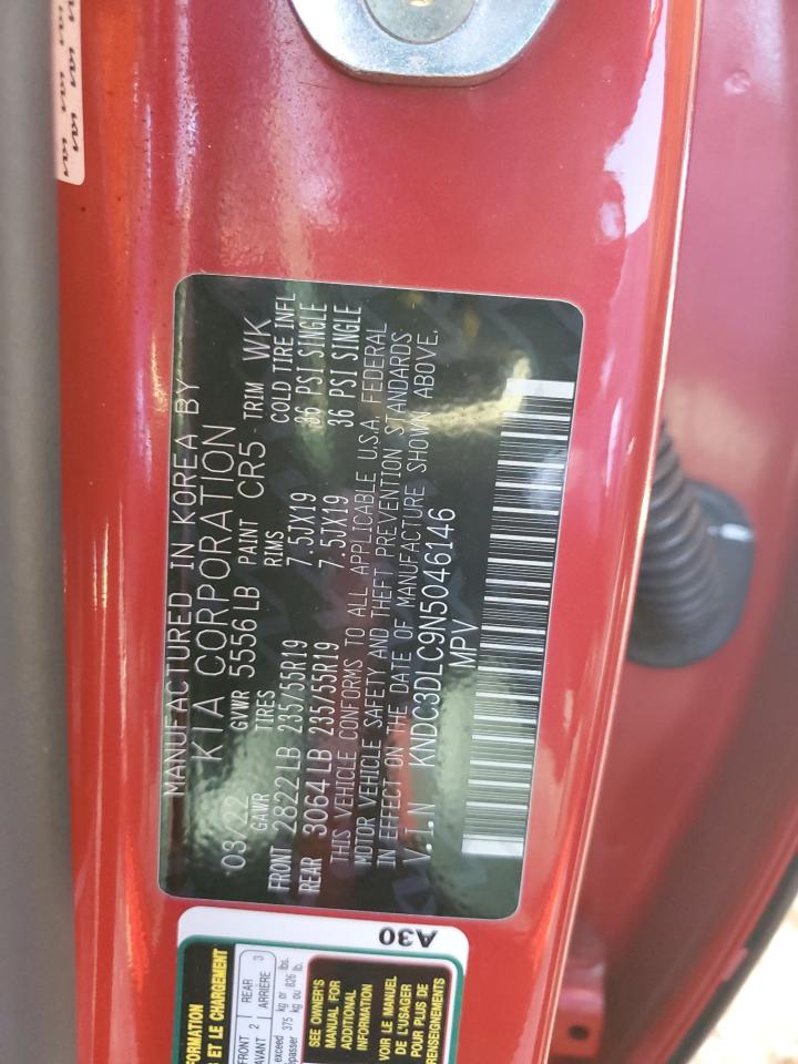 2022 Kia Ev6 Light VIN: KNDC3DLC9N5046146 Lot: 81872985