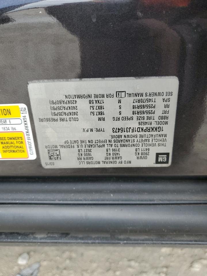 2015 GMC Acadia Sle VIN: 1GKKRPKD1FJ316473 Lot: 71514215