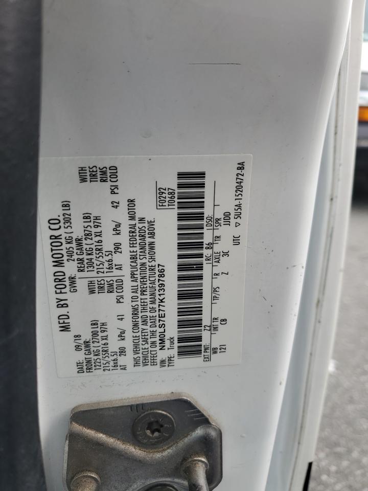 2019 Ford Transit Connect Xl VIN: NM0LS7E79K1397904 Lot: 71644295