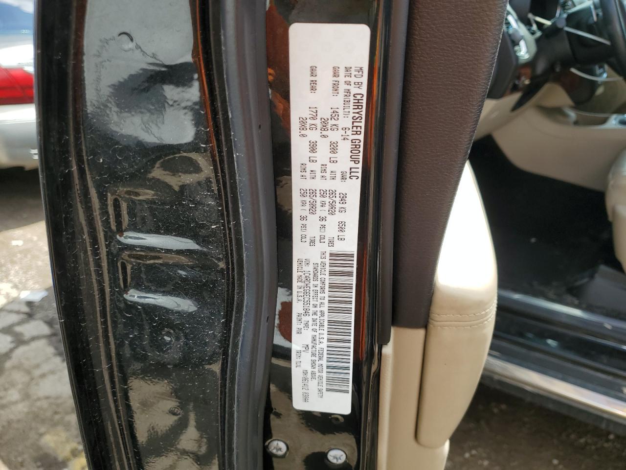 2014 Dodge Durango Citadel VIN: 1C4RDHEG6EC551846 Lot: 81165375