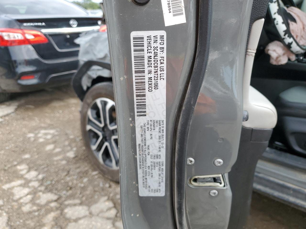 2022 Jeep Compass Limited VIN: 3C4NJDCB7NT231060 Lot: 80221485