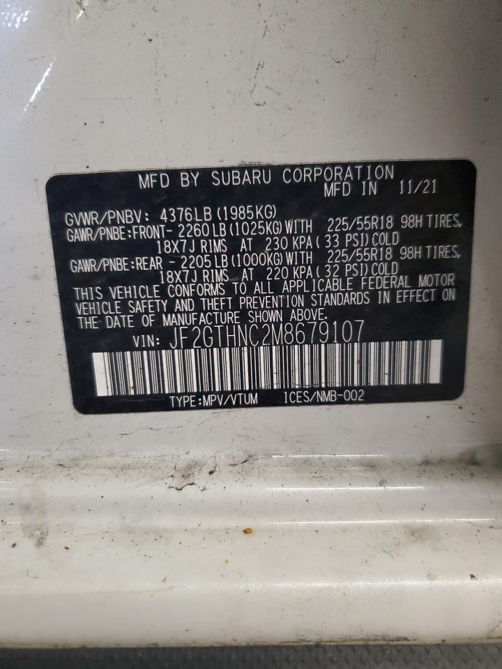 2021 Subaru Crosstrek Limited VIN: JF2GTHNC2M8679107 Lot: 80987035