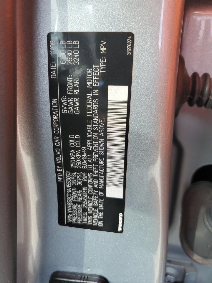 2010 Volvo Xc90 VIN: YV4852CT1A1550063 Lot: 81259505