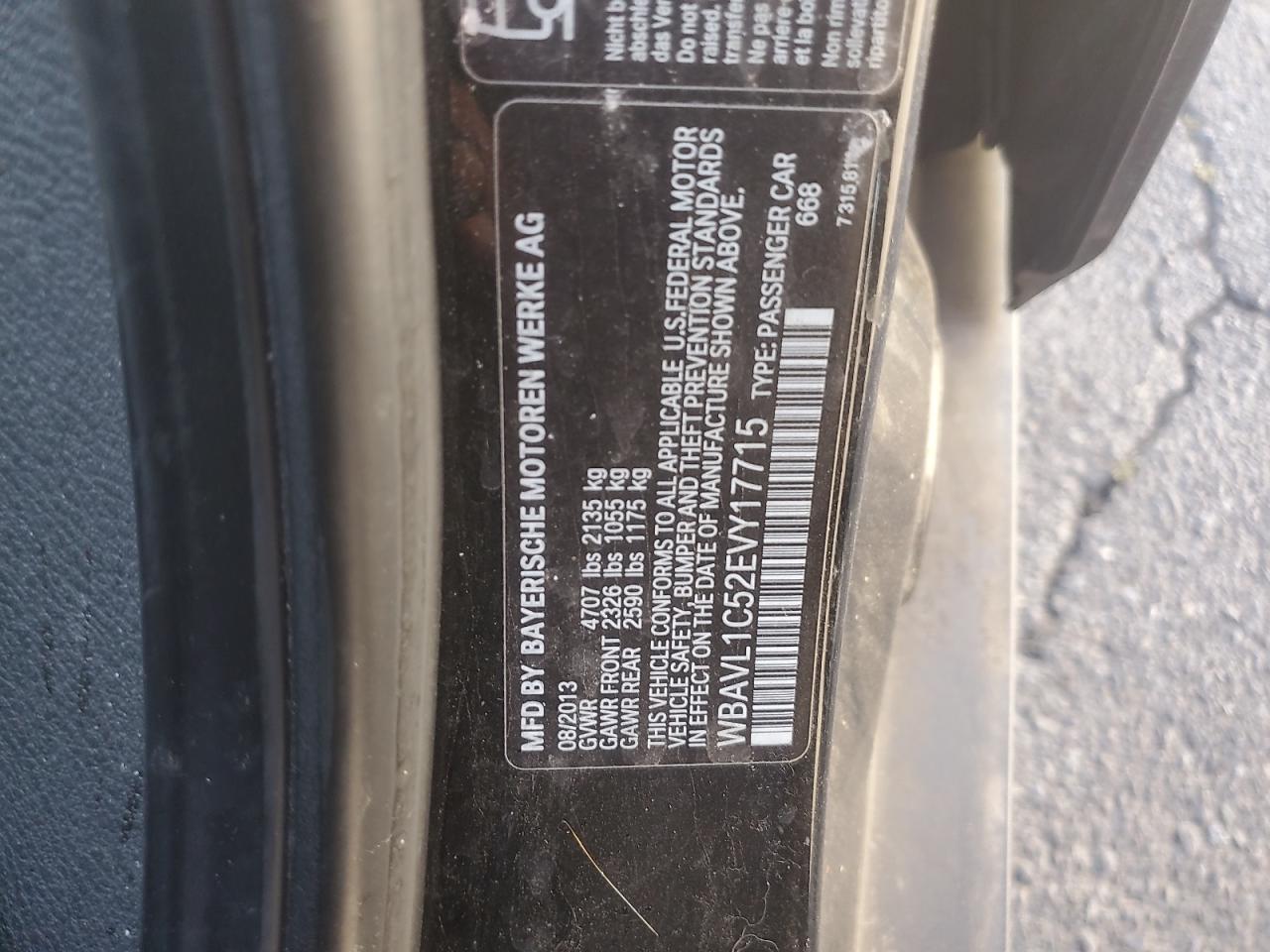 Фото: WBAVL1C52EVY17715