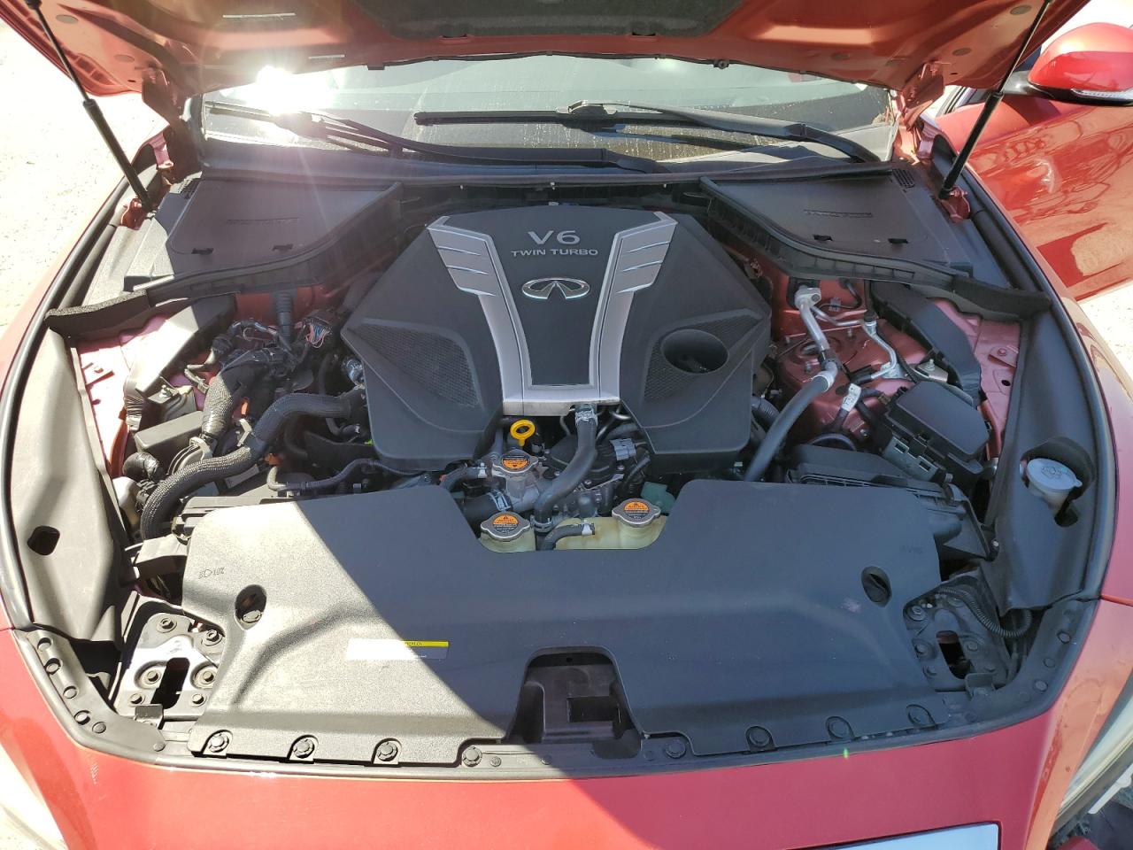 2017 Infiniti Q50 Red Sport 400 VIN: JN1FV7AP9HM850474 Lot: 71259075