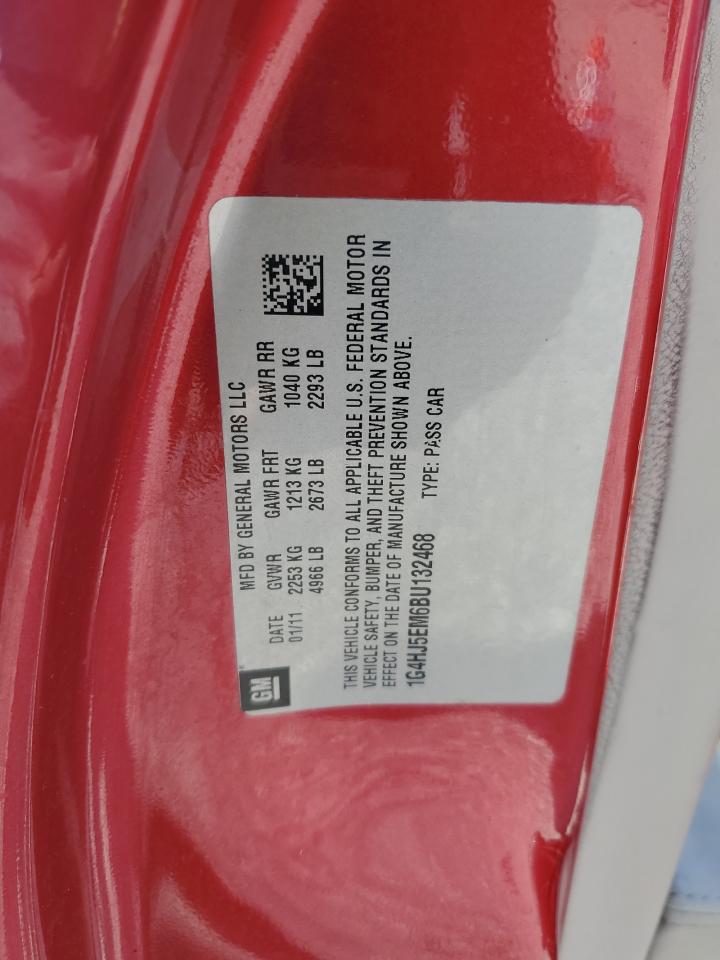 2011 Buick Lucerne Cxl VIN: 1G4HJ5EM6BU132468 Lot: 82103475