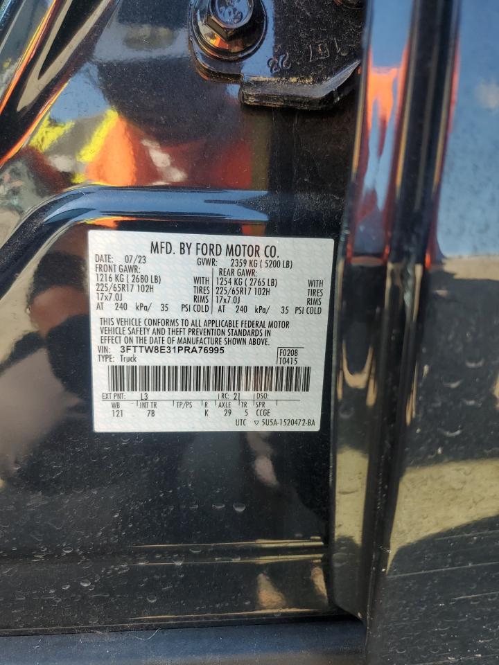 2023 Ford Maverick Xl VIN: 3FTTW8E31PRA76995 Lot: 81427365