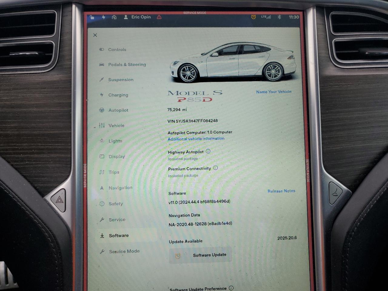 2015 Tesla Model S P85D VIN: 5YJSA1H47FF084248 Lot: 80894845