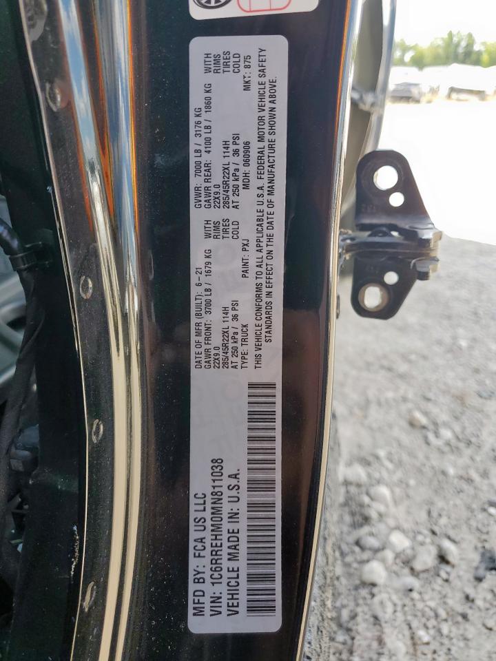 2021 Ram 1500 Limited VIN: 1C6RREHM0MN811038 Lot: 82135305