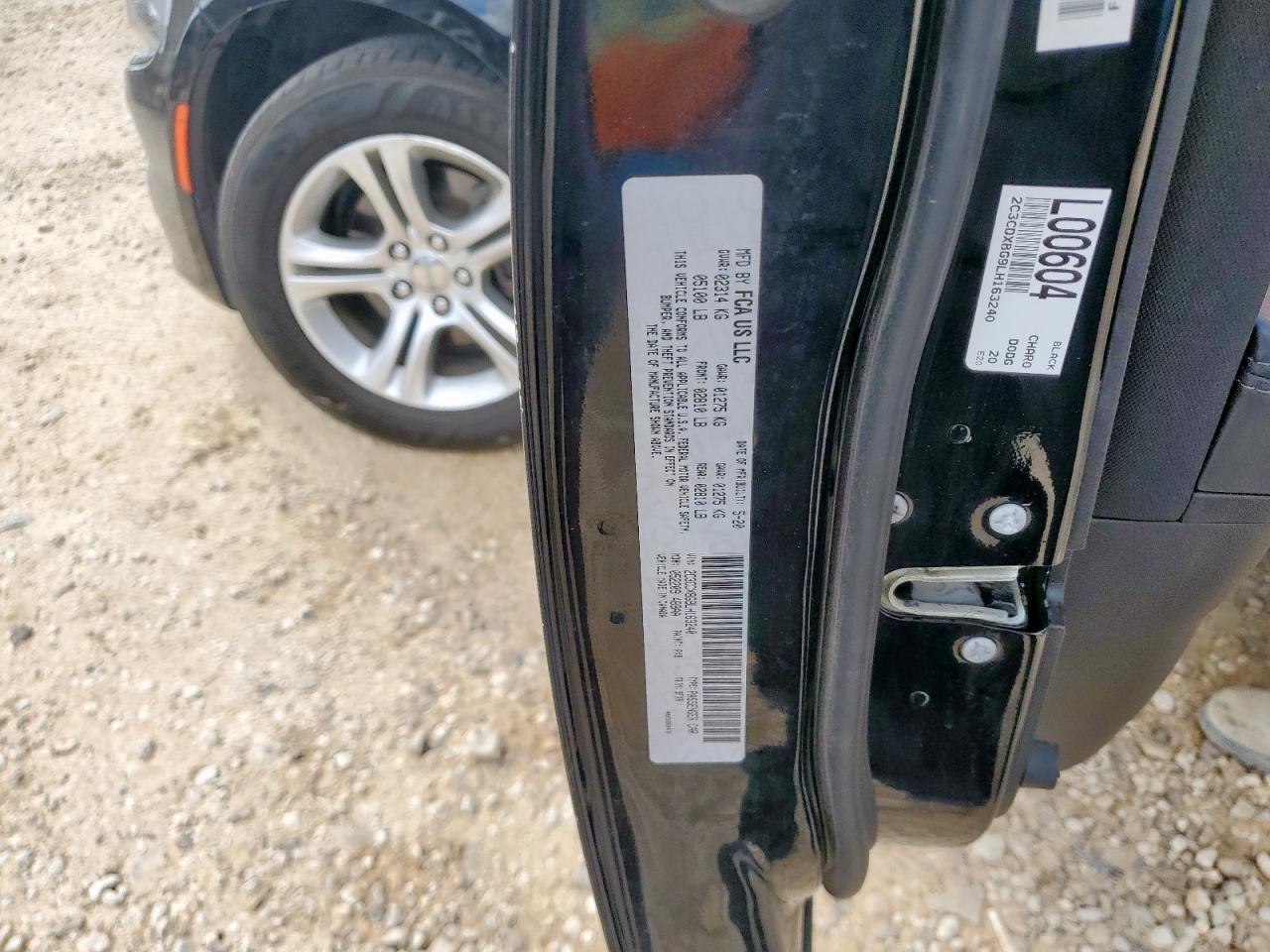 2020 Dodge Charger Sxt VIN: 2C3CDXBG9LH163240 Lot: 81681105