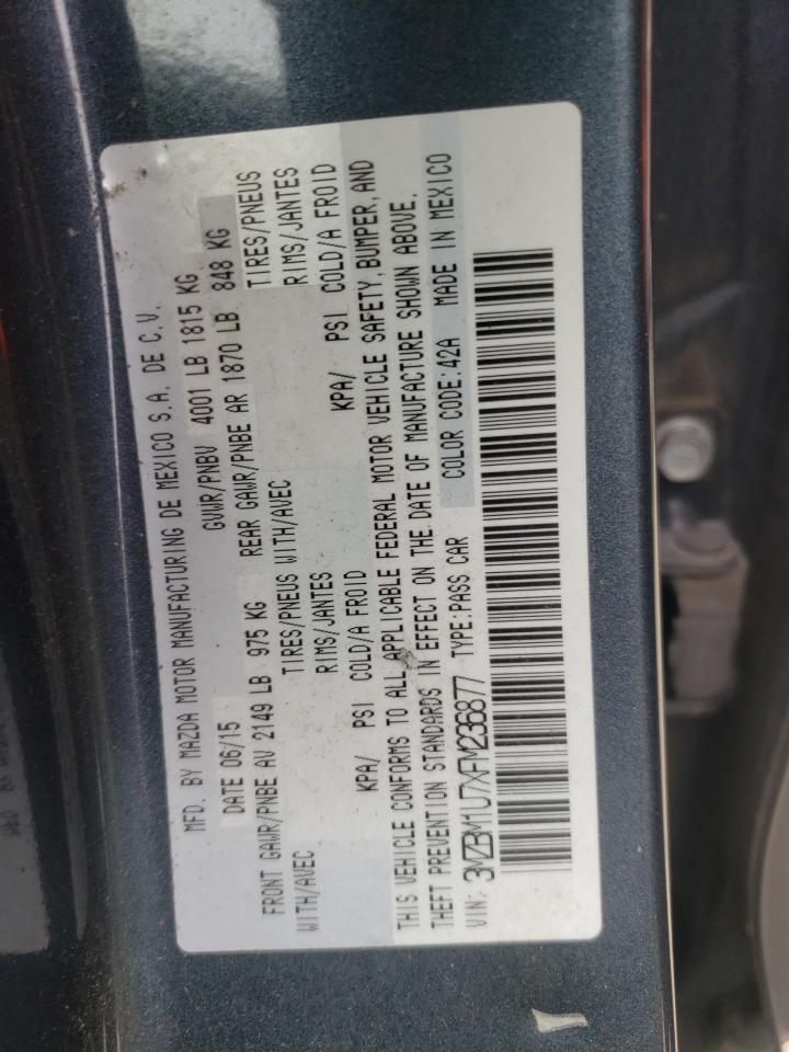 2015 Mazda 3 Sport VIN: 3MZBM1U7XFM236877 Lot: 80164045
