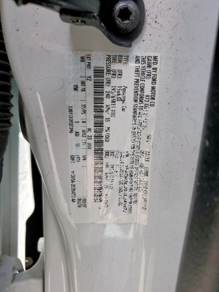 2016 Ford Focus S VIN: 1FADP3E20GL241872 Lot: 81515645