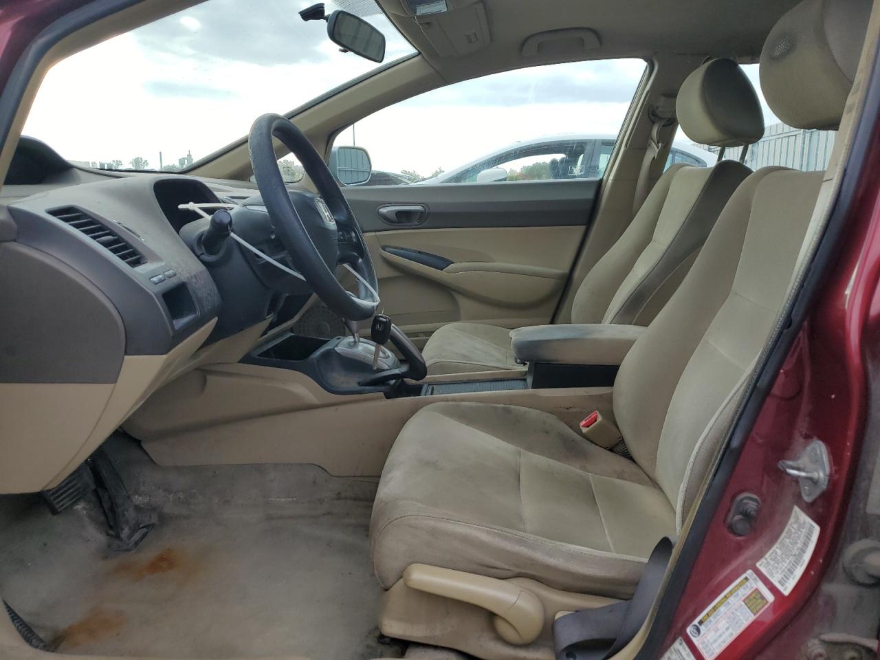 2007 Honda Civic Lx VIN: 1HGFA16567L087185 Lot: 84252845