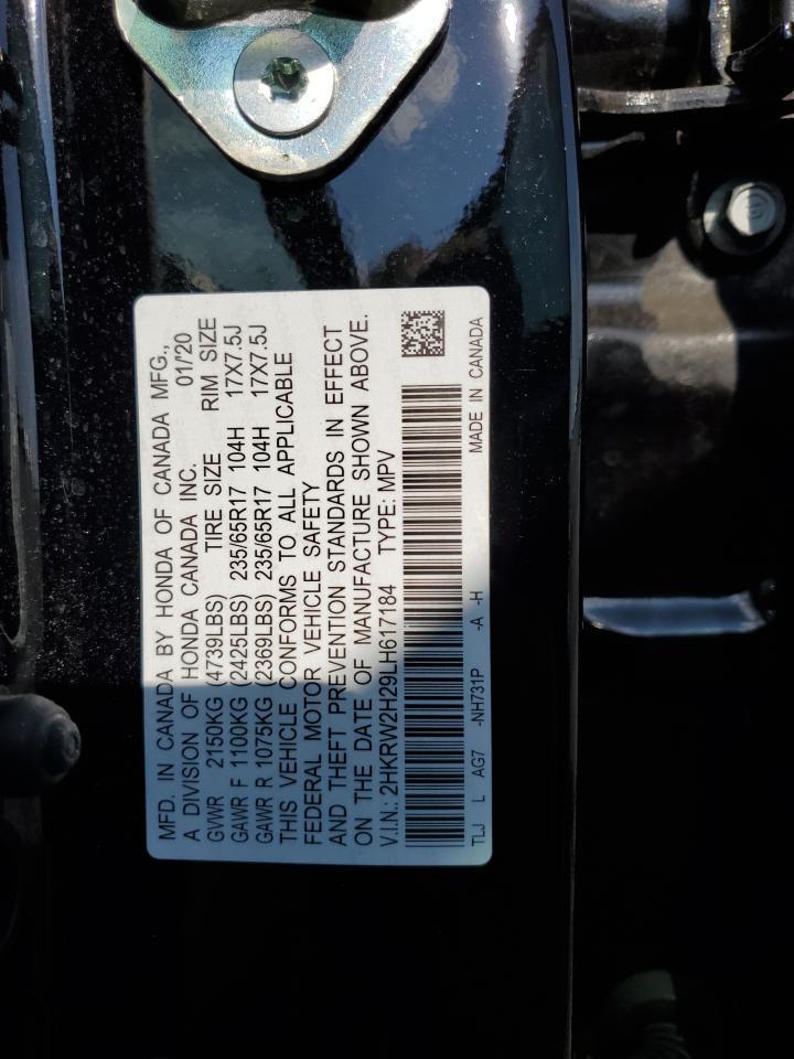 2020 Honda Cr-V Lx VIN: 2HKRW2H29LH617184 Lot: 81003165