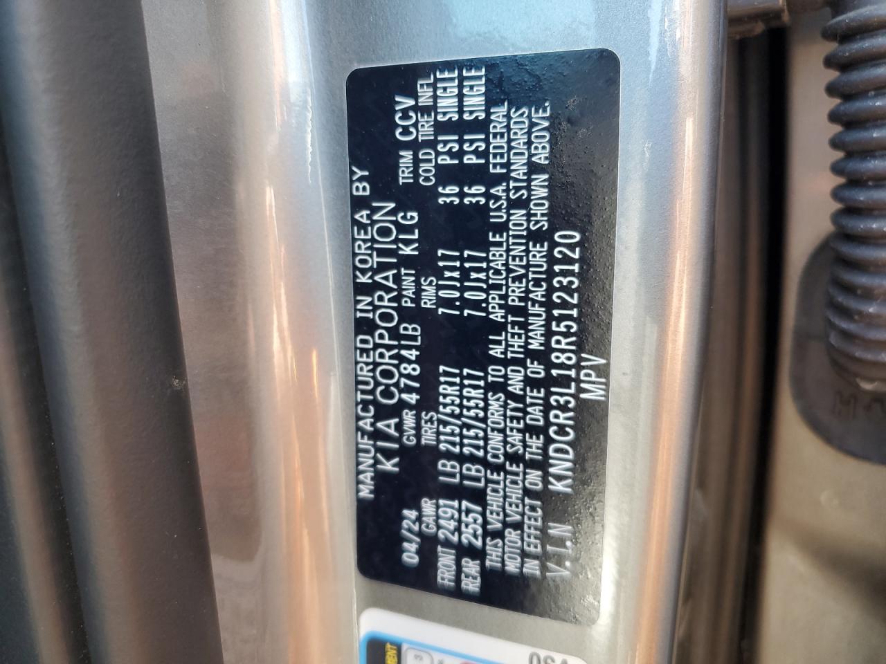 2024 Kia Niro Wind VIN: KNDCR3L18R5123120 Lot: 84362755