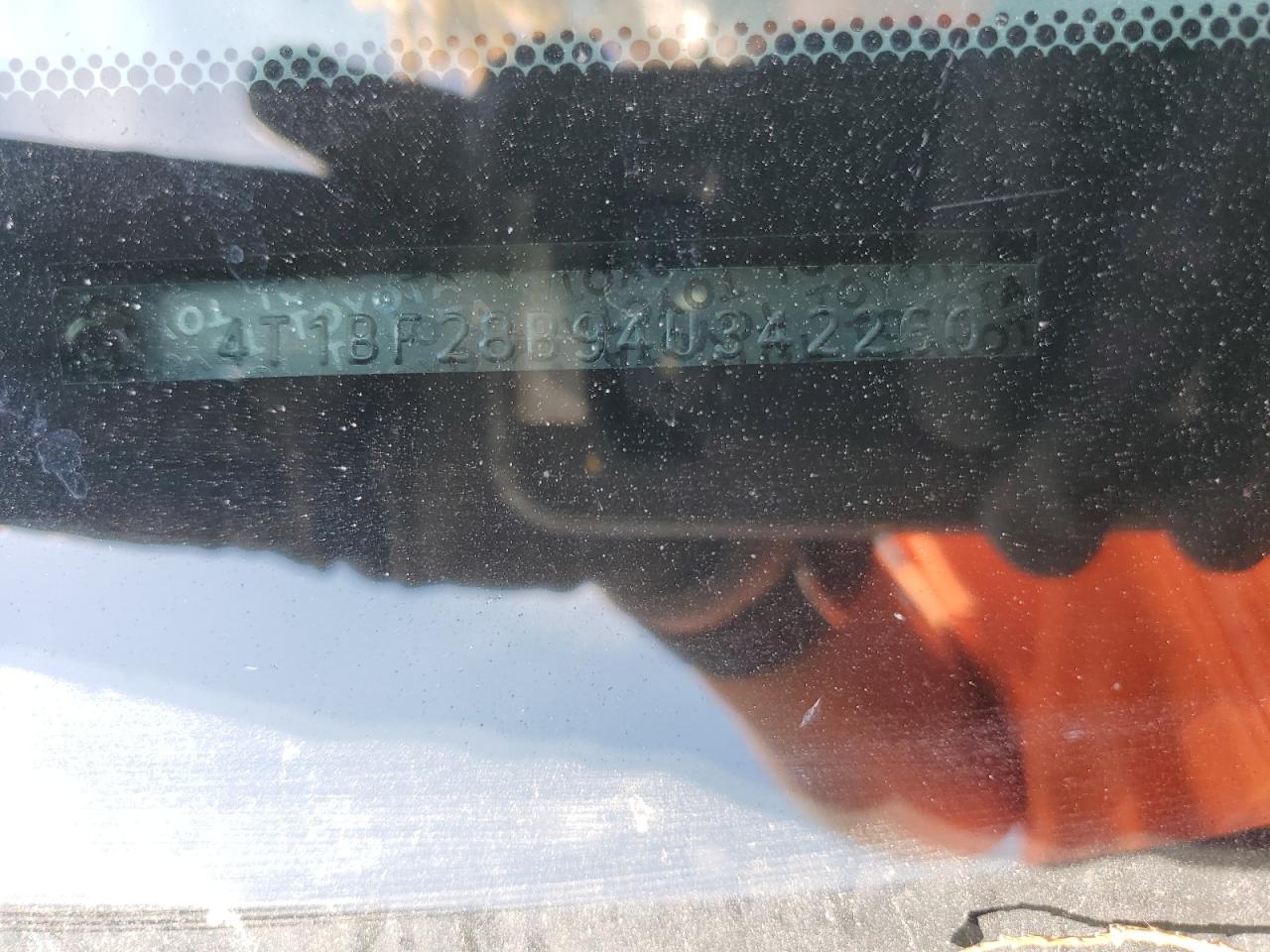 2004 Toyota Avalon Xl VIN: 4T1BF28B94U342260 Lot: 83833565