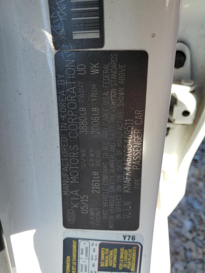 2016 Kia Forte Lx VIN: KNAFK4A6XG5469511 Lot: 81217275