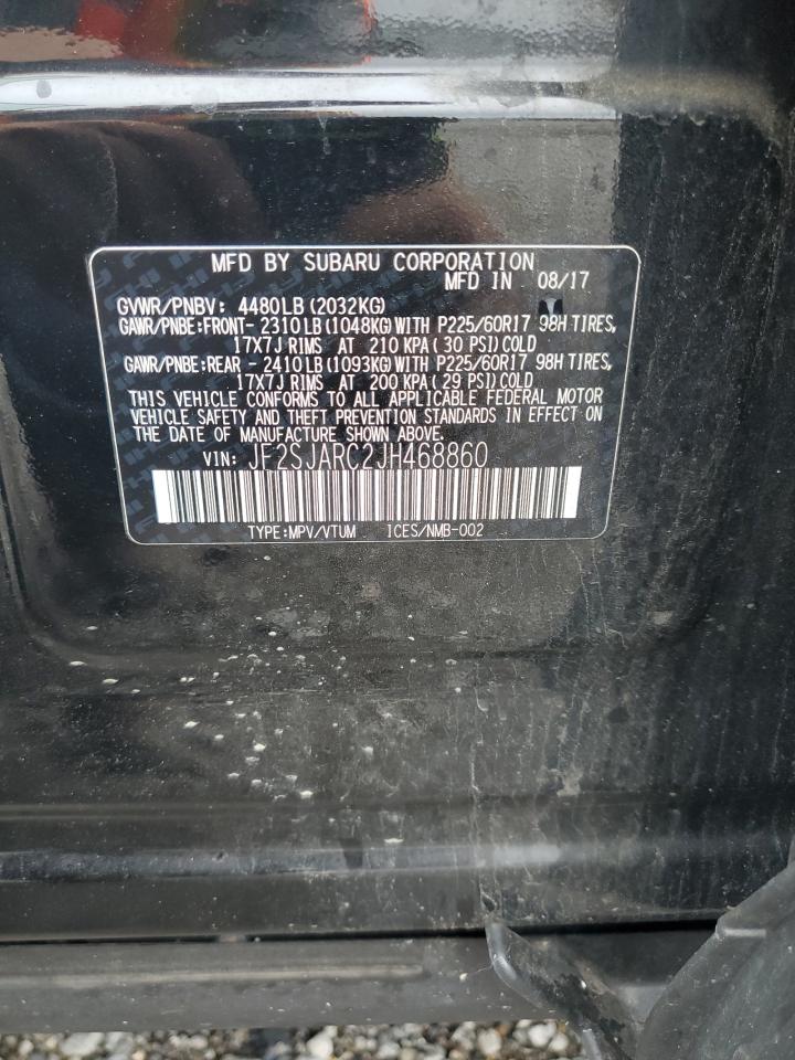 2018 Subaru Forester 2.5I Limited VIN: JF2SJARC2JH468860 Lot: 84042095