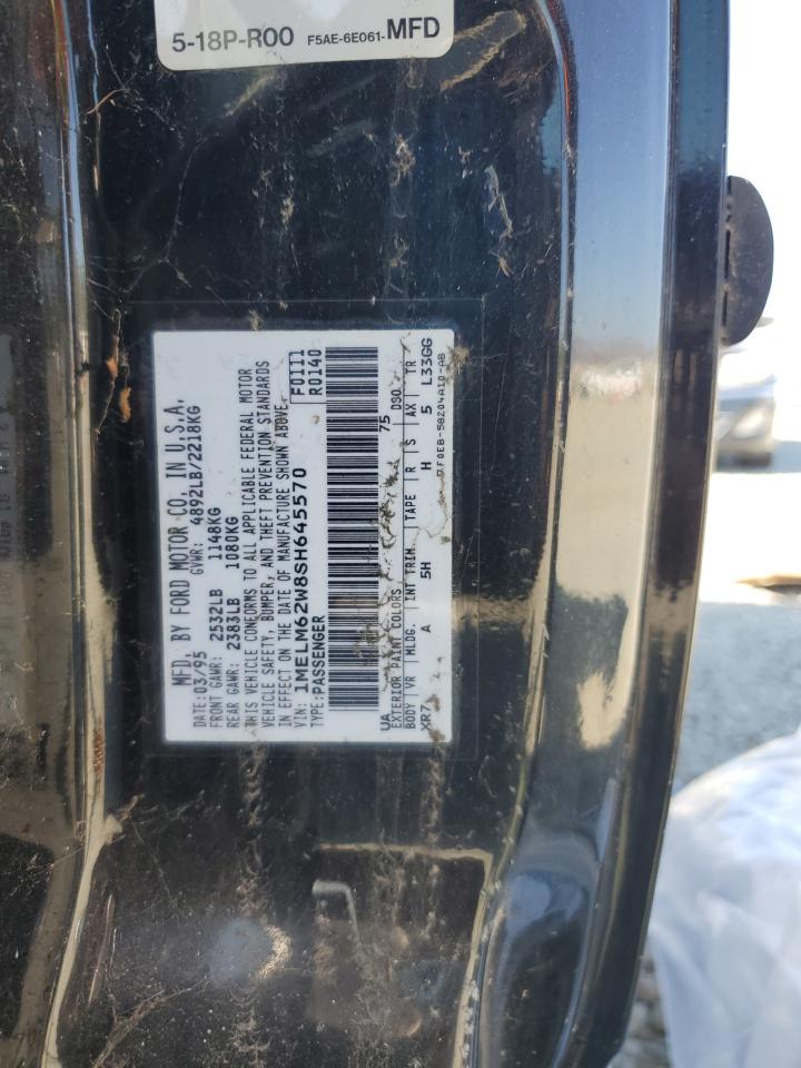 1995 Mercury Cougar Xr7 VIN: 1MELM62W8SH645570 Lot: 80847715