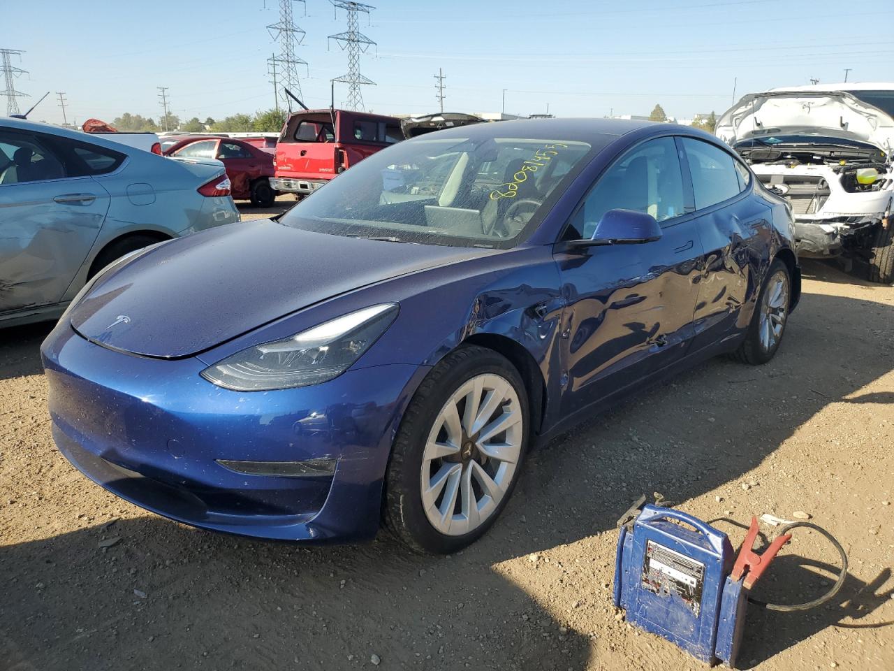 2023 Tesla Model 3 blue null electric 5YJ3E1EA0PF596602 photo #1
