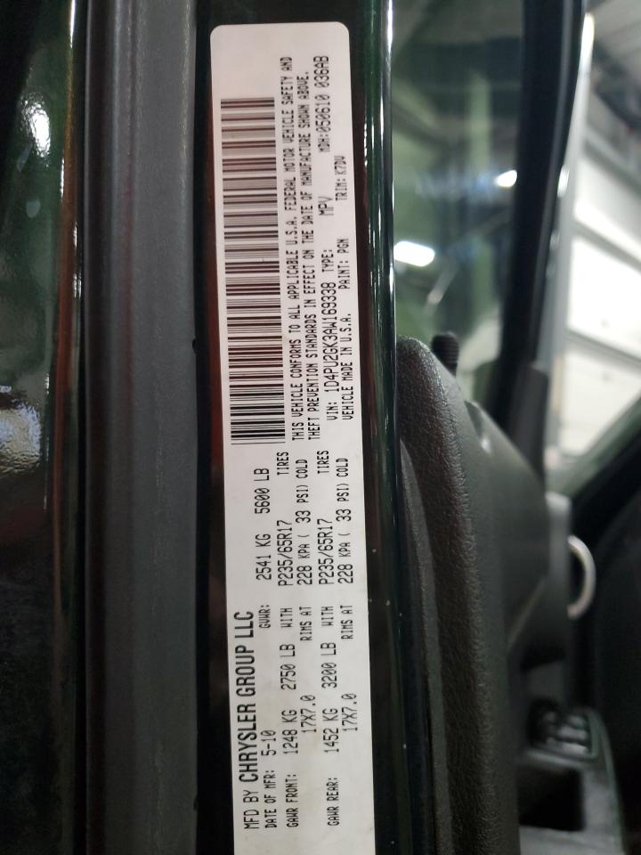 2010 Dodge Nitro Se VIN: 1D4PU2GK3AW169338 Lot: 80513955