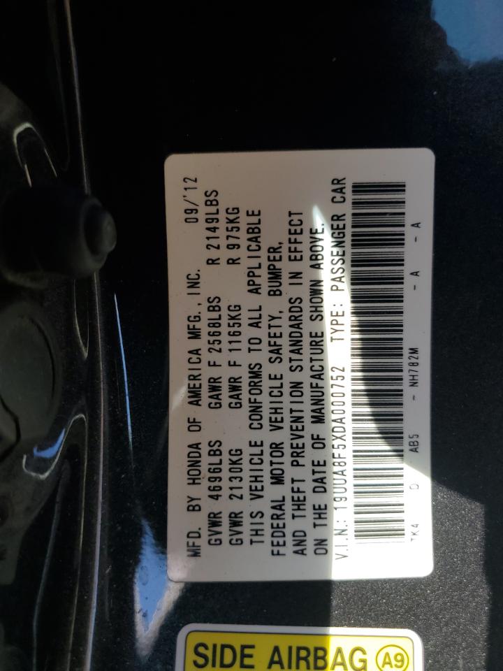 2013 Acura Tl Tech VIN: 19UUA8F5XDA000752 Lot: 80502905