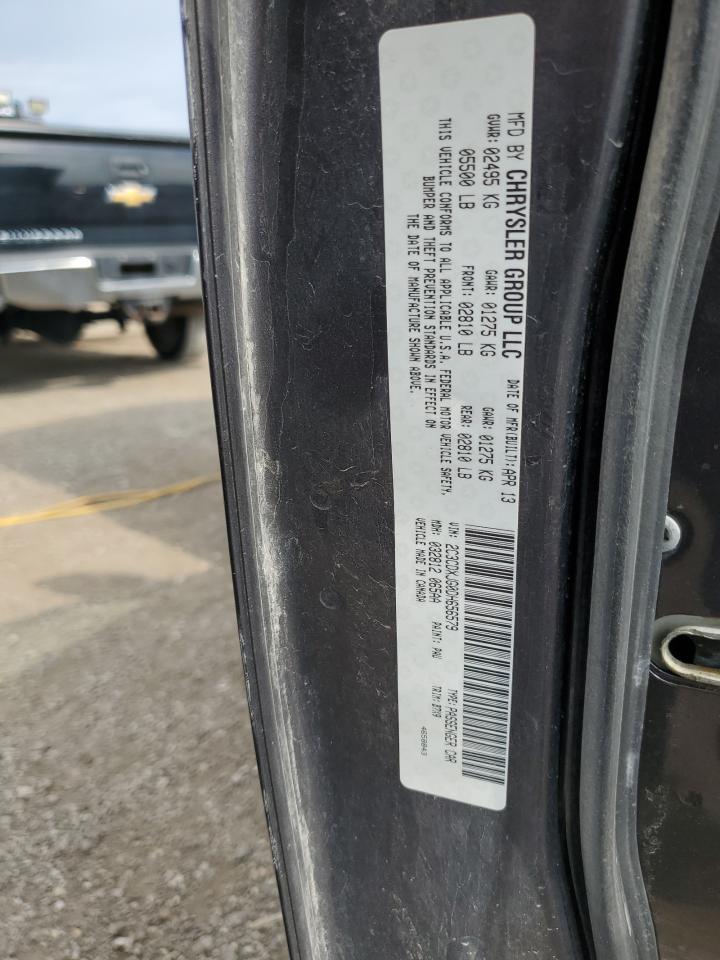 2013 Dodge Charger Sxt VIN: 2C3CDXJG0DH656579 Lot: 80872975