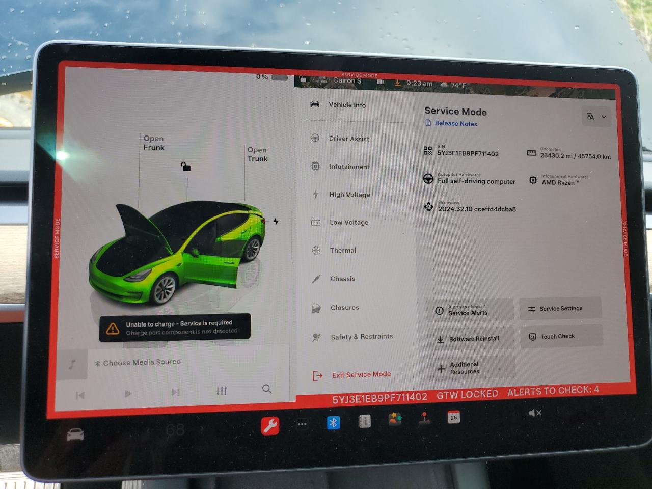 2023 Tesla Model 3 VIN: 5YJ3E1EB9PF711402 Lot: 83837985