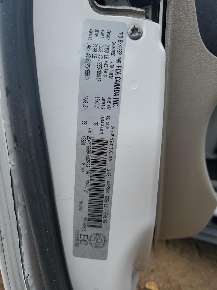 2019 Dodge Grand Caravan Se VIN: 2C4RDGBG9KR669293 Lot: 81754955