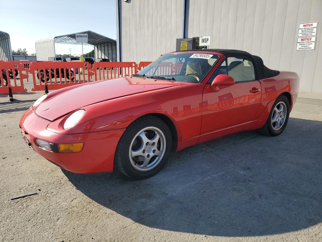 PORSCHE 968 1994. Lot# 84290505. VIN WP0CA2969RS840244. Photo 1