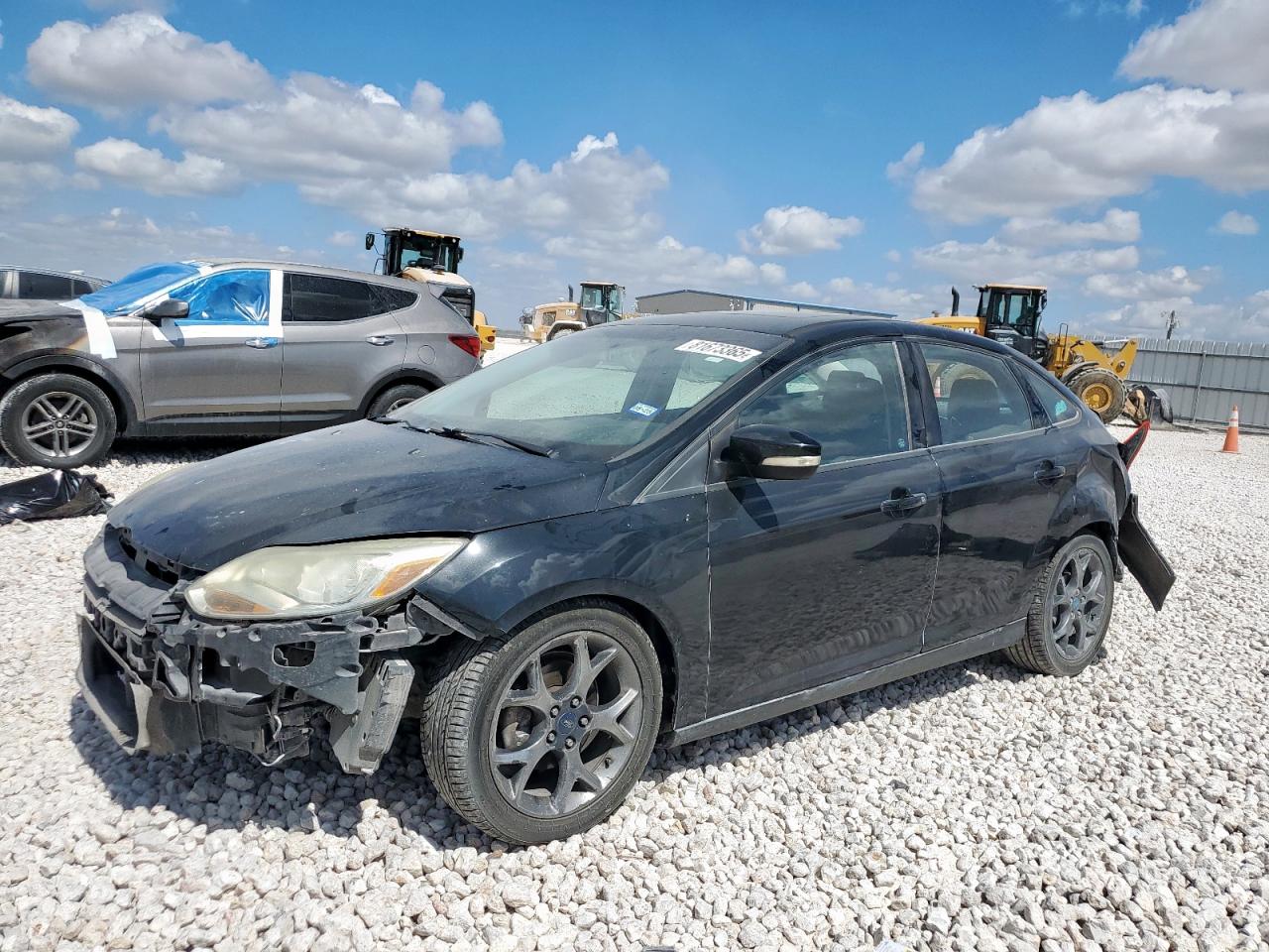 2014 Ford Focus Se black sedan gasoline 1FADP3F27EL163179 photo #1