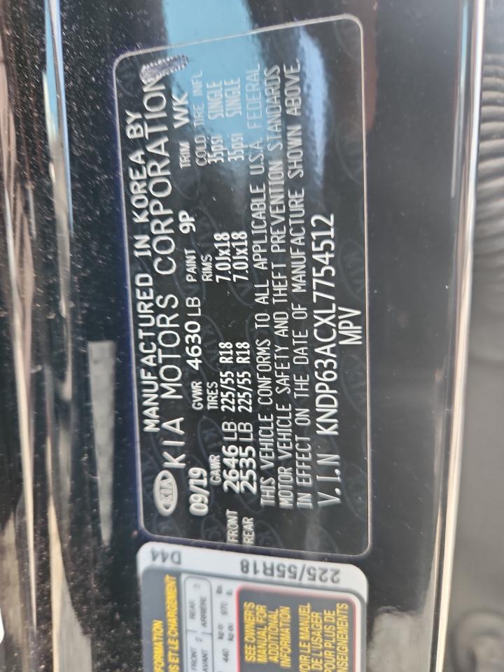 2020 Kia Sportage S VIN: KNDP63ACXL7754512 Lot: 71095875