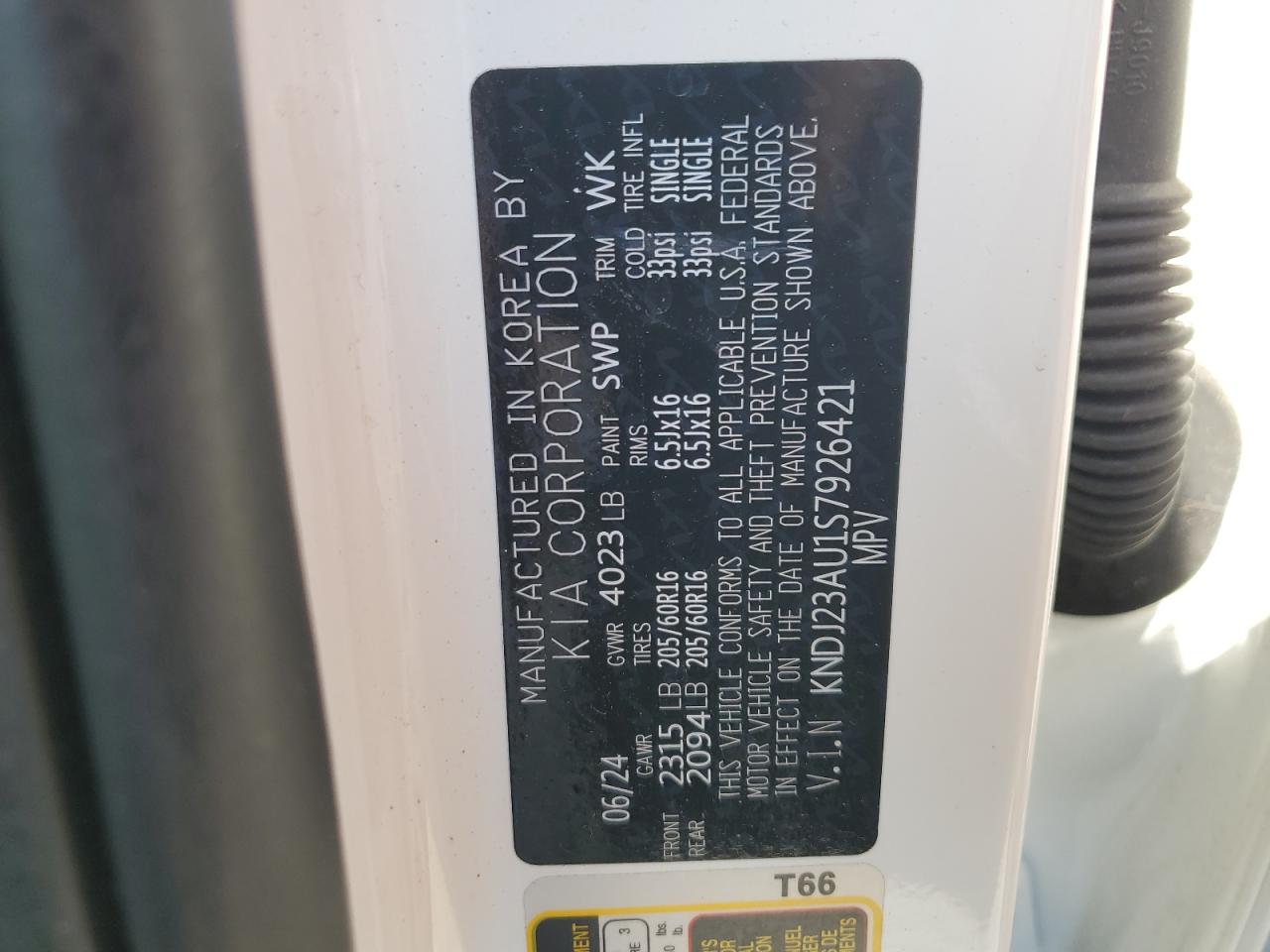 2025 Kia Soul Lx VIN: KNDJ23AU1S7926421 Lot: 81521155