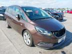 2017 VAUXHALL ZAFIRA TOURER SRI NAV TUR  for sale at Copart CHESTER