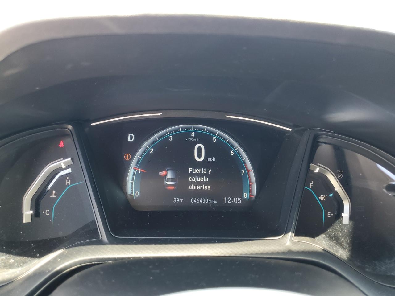 2019 Honda Civic Lx VIN: 19XFC2F63KE007687 Lot: 80506295