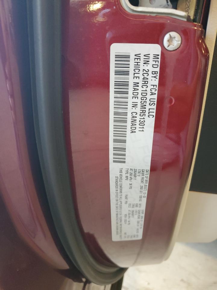 2021 Chrysler Voyager Lxi VIN: 2C4RC1DG5MR513011 Lot: 72014975