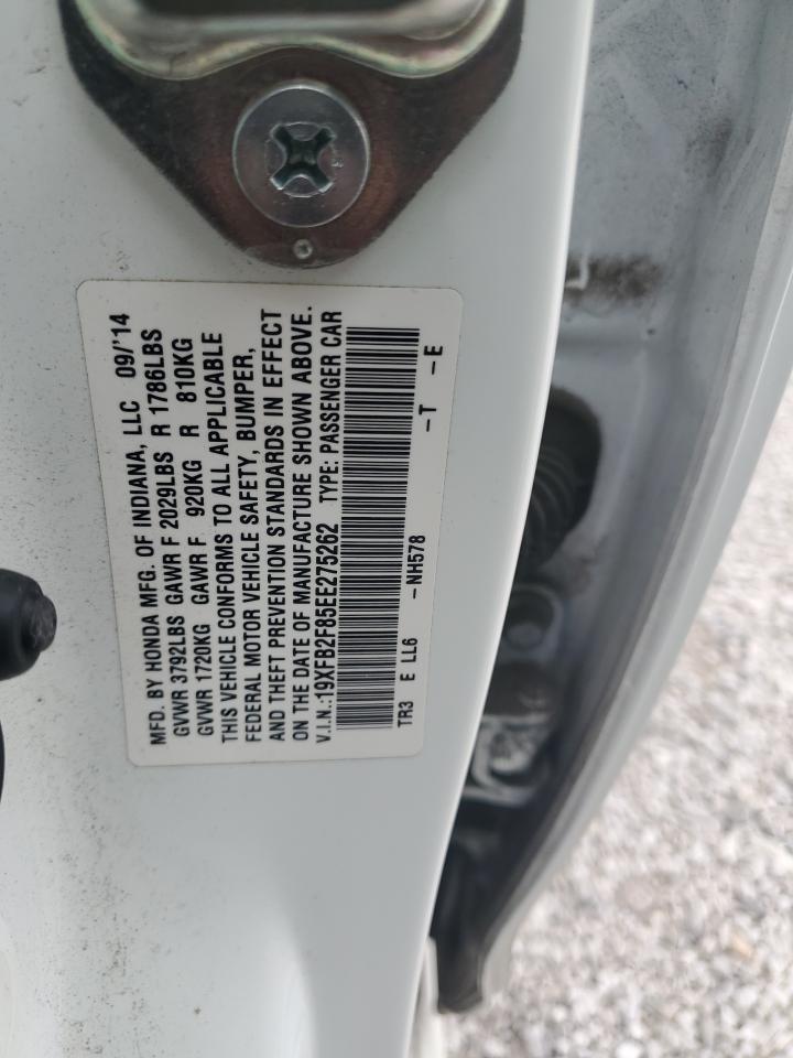 2014 Honda Civic Ex VIN: 19XFB2F85EE275262 Lot: 71089205
