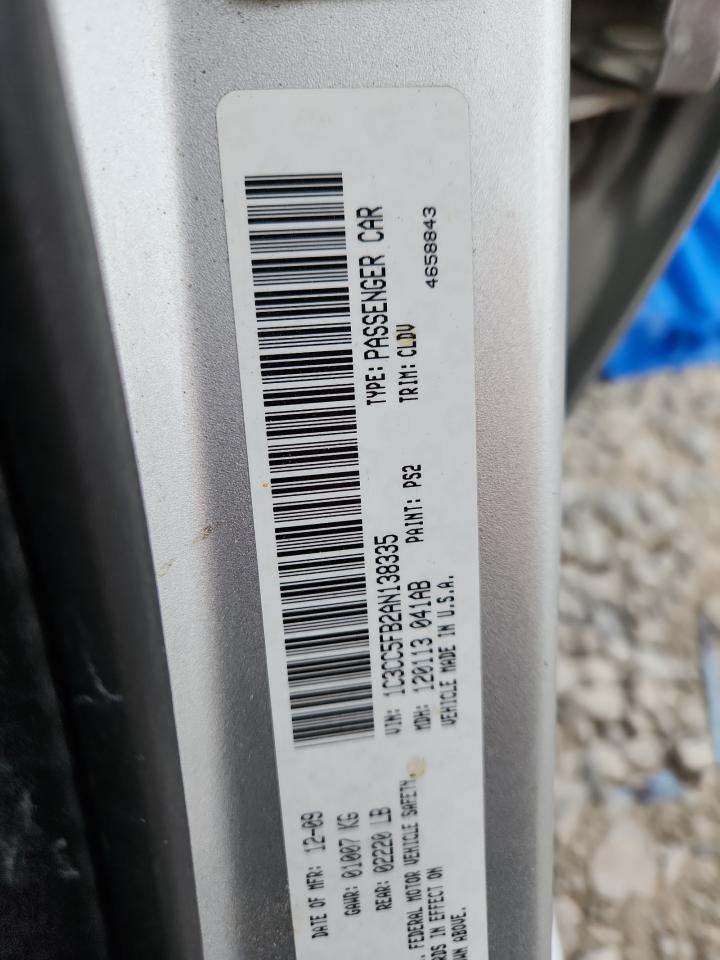 2010 Chrysler Sebring Limited VIN: 1C3CC5FB2AN138335 Lot: 80382505