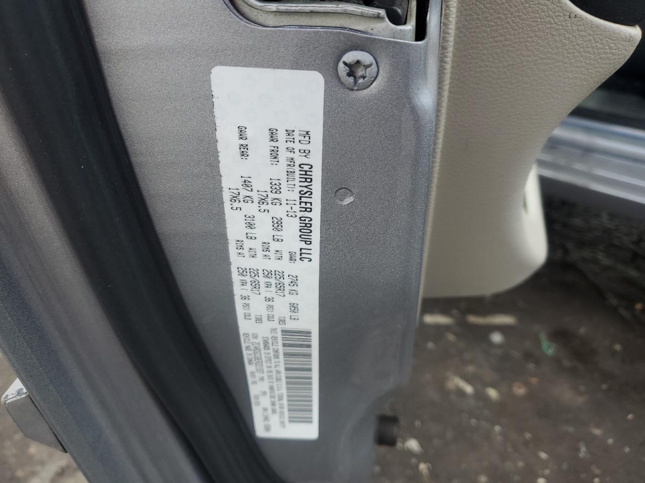 2014 Dodge Grand Caravan Sxt VIN: 2C4RDGCG8ER221937 Lot: 80988355