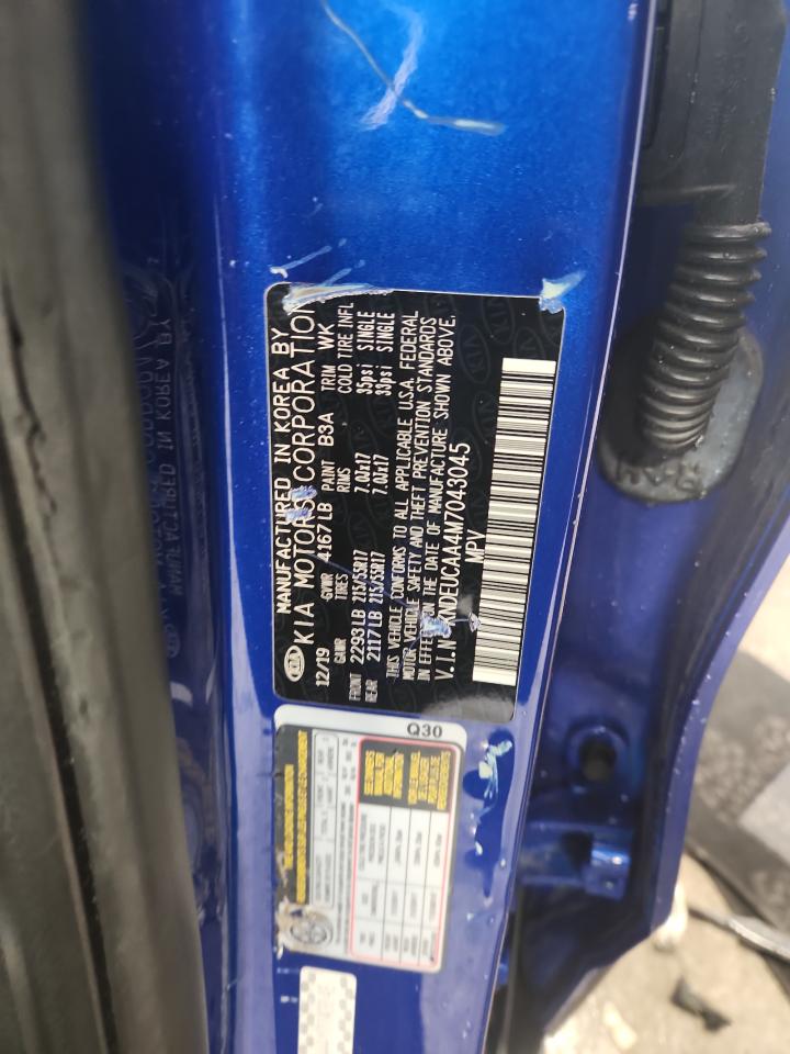 2021 Kia Seltos S VIN: KNDEUCAA4M7043045 Lot: 71126765