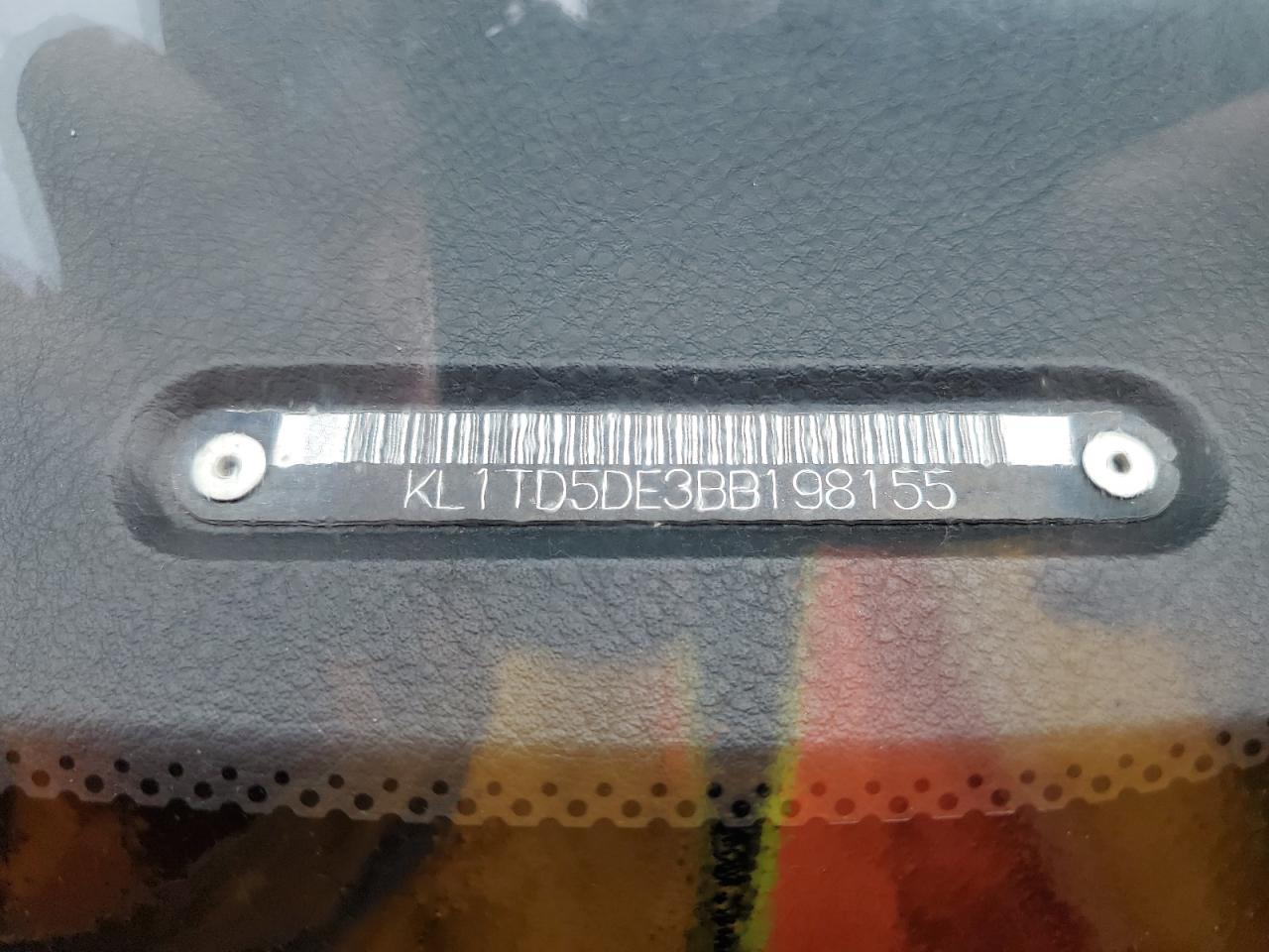 2011 Chevrolet Aveo Ls VIN: KL1TG5DE1BB193169 Lot: 80488575