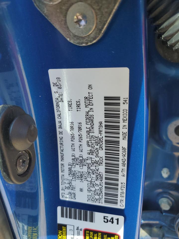 2018 Toyota Tacoma Double Cab VIN: 3TMCZ5AN9JM148057 Lot: 80854865