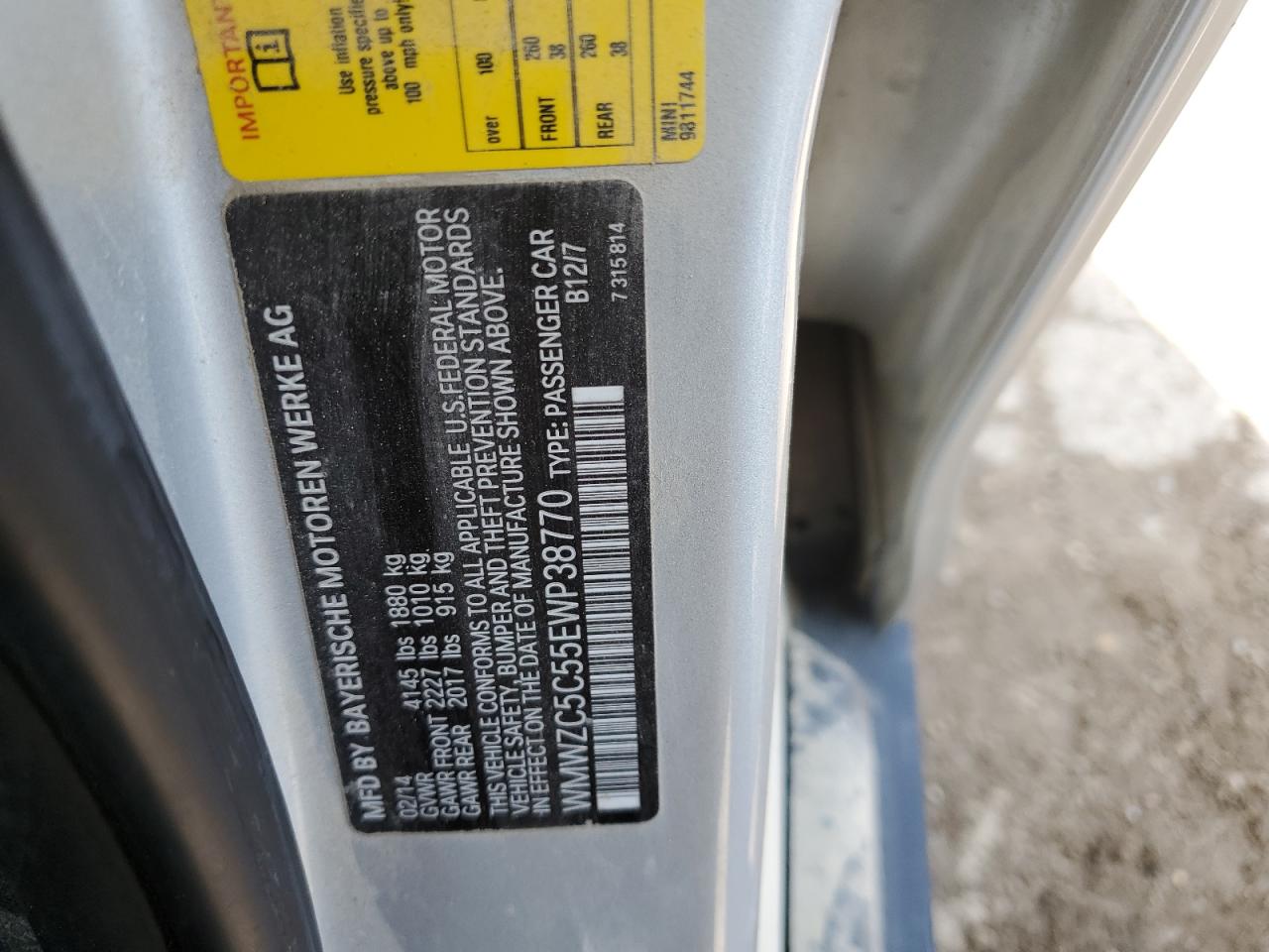 2014 Mini Cooper S Countryman VIN: WMWZC5C55EWP38770 Lot: 80315615