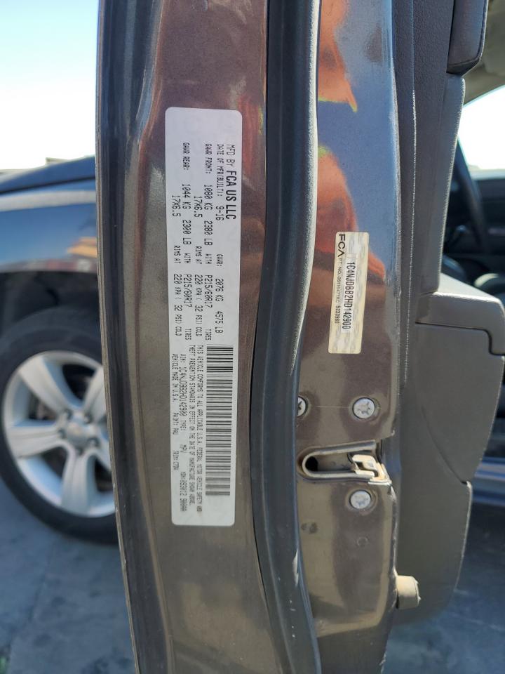 2017 Jeep Compass Sport VIN: 1C4NJDBB2HD142900 Lot: 80220295