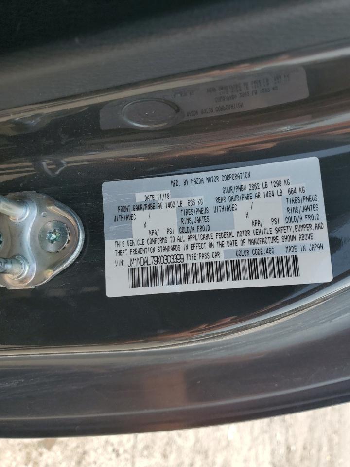 2019 Mazda Mx-5 Miata Club VIN: JM1NDAL79K0303399 Lot: 71824315
