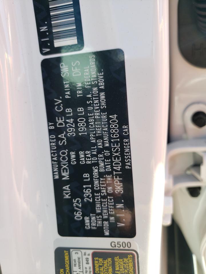 2025 Kia K4 Lx VIN: 3KPFT4DEXSE168804 Lot: 80060625