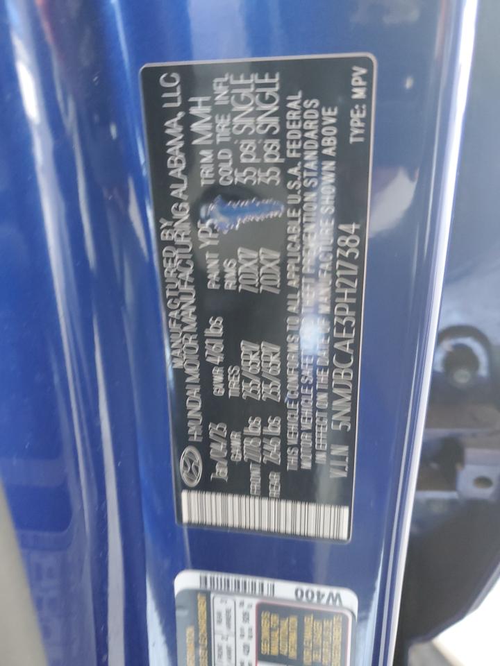 2023 Hyundai Tucson Sel VIN: 5NMJBCAE3PH217384 Lot: 81669745